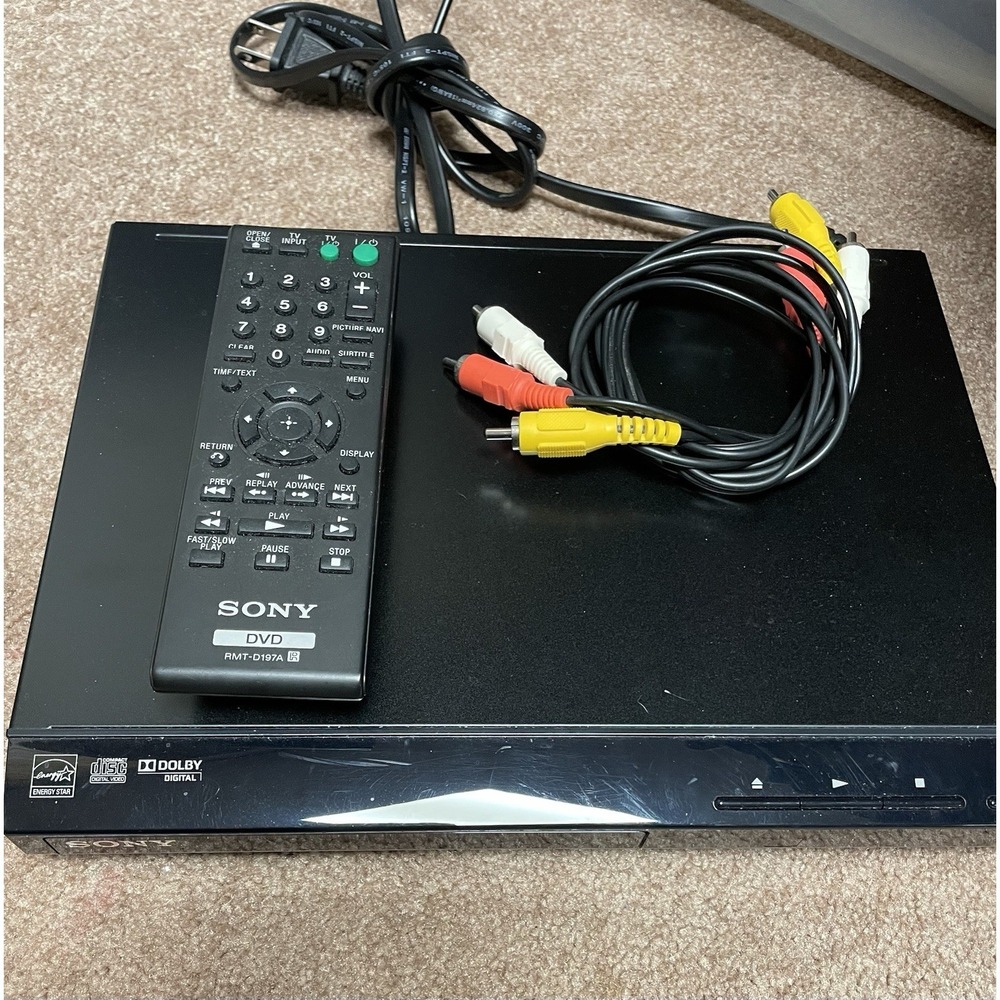 Sony DVP-SR210P DVD Player Progressive Scan & Multi-Format Media Playback Remote